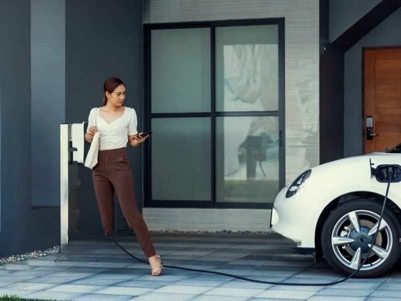 Electric Vehicle Charger At Home